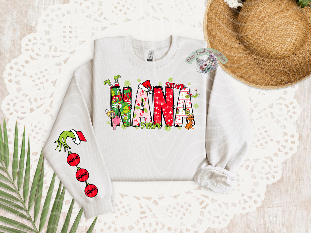 Stinky Holiday Personalized Sweatshirt – Funny Christmas Graphic Pullover