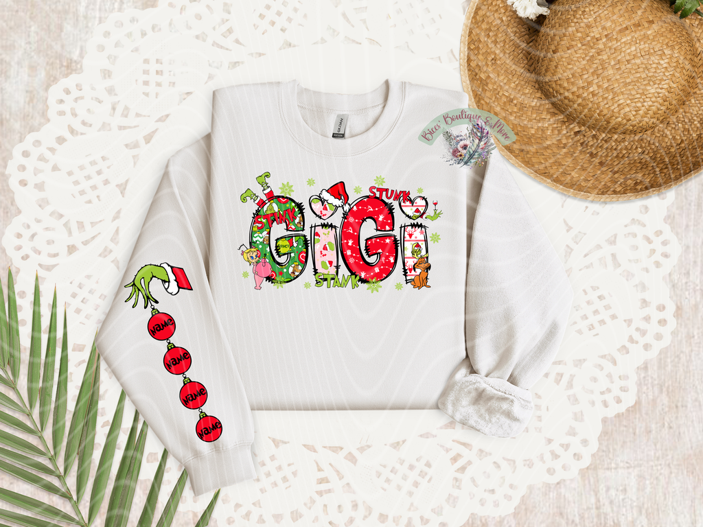Stinky Holiday Personalized Sweatshirt – Funny Christmas Graphic Pullover