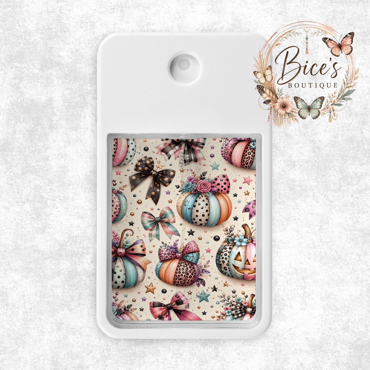 Pretty Pumpkin Hand Sanitizer Spray – Pastel Fall Design