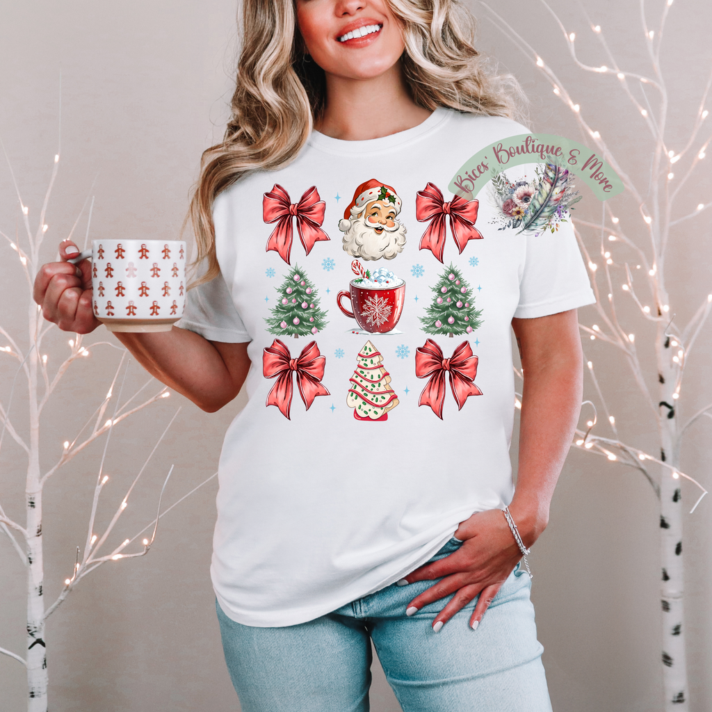 🎅 Retro Santa Christmas Tee 🎀✨