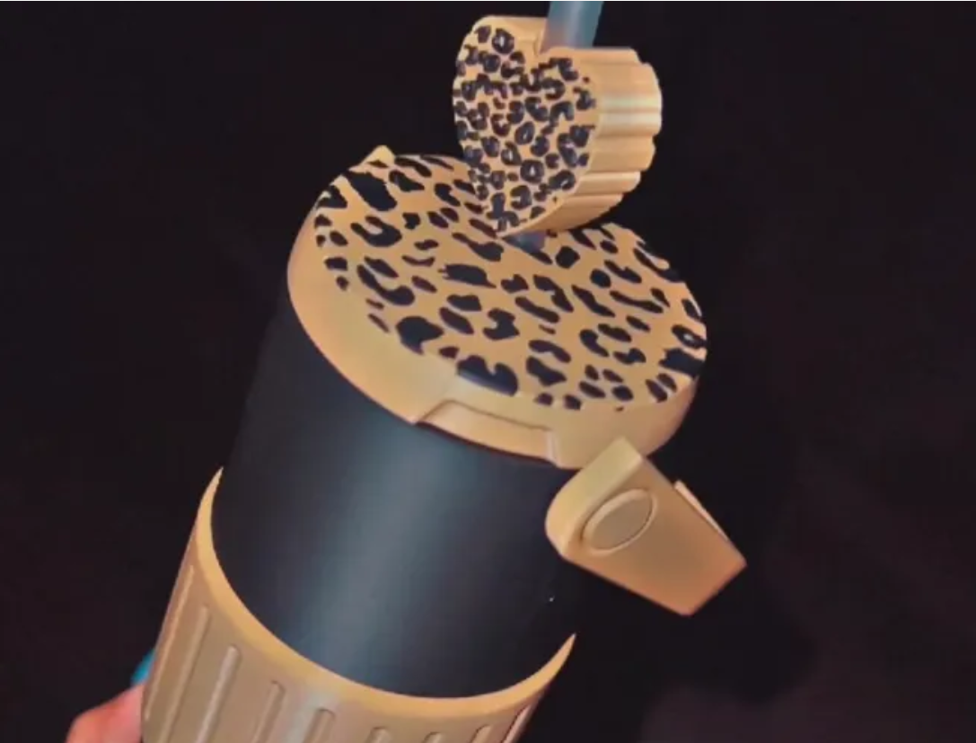 12oz Skinny Cheetah Can Koozie