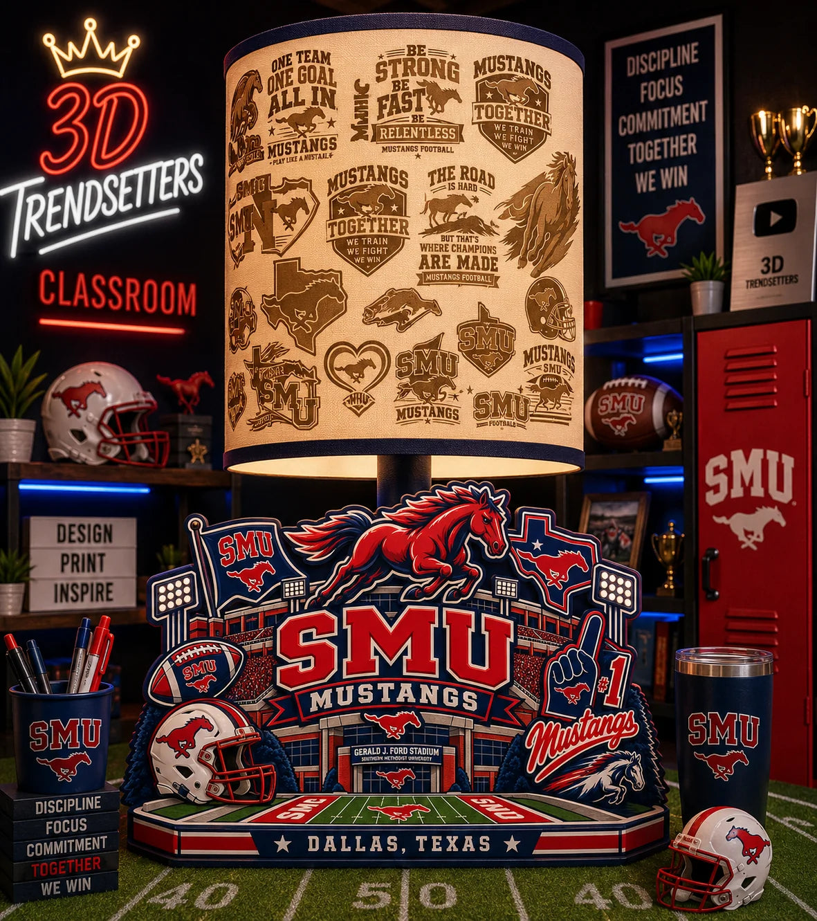 Sports Fan LED Accent Lamp – Multiple Designs Available