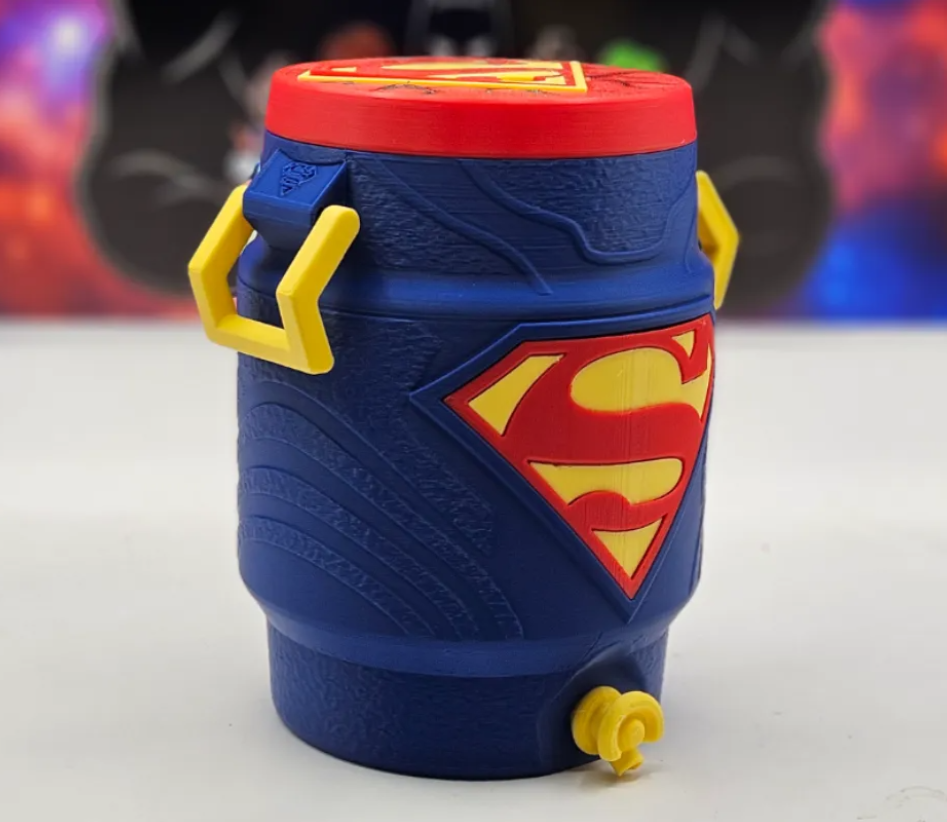 Superhero-Inspired 12oz Skinny Can Koozie | Can Cooler with Handle