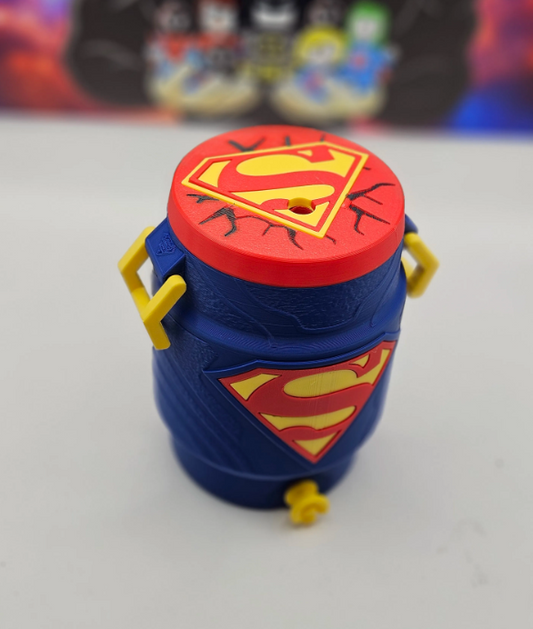 Superhero-Inspired 12oz Skinny Can Koozie | Can Cooler with Handle