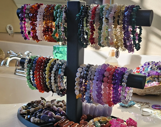 Double T-Bar Bracelet Organizer & Display | 3D Printed Jewelry Stand