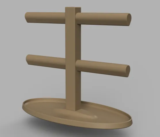 Double T-Bar Bracelet Organizer & Display | 3D Printed Jewelry Stand