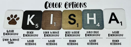 Custom Family Name Scrabble Tiles | Unique Personalized Wall Art