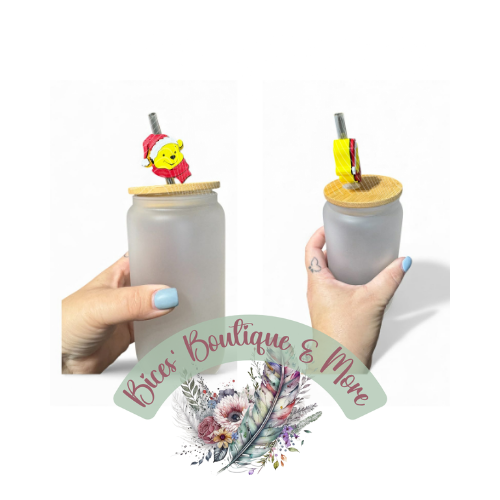 Honey Bear Straw Hugger