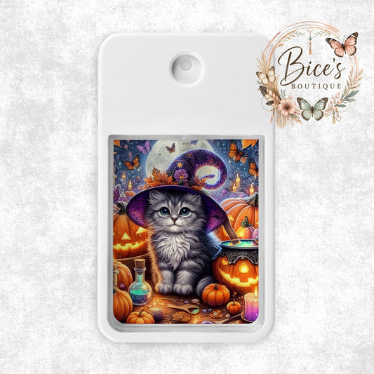 Witchy Kitty Halloween Hand Sanitizer Spray – Spooky Cat